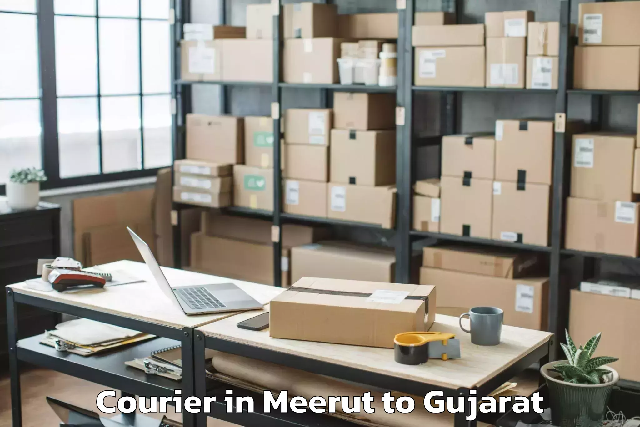 Leading Meerut to Mahemdavad Courier Provider